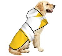 The Silesian Flag Waterproof Dog Raincoat And Rain Jacket For Small Medium Large Dogs With Reflective Stripes And Adjustable Belly Strap