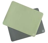 The Silicone Kitchen Silicone Oven Baking Mats BPA Free, Extra Thick, Half Sheet 16 in by 11.75 in, Set of 2, Green and Gray