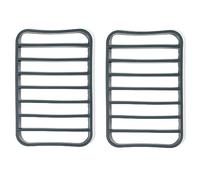 The Silicone Kitchen Silicone Roasting Rack Pan Extra Large, Dishwasher Safe, BPA Free, Non-Toxic, 7 in by 10.75 in, Navy, 2 Pack