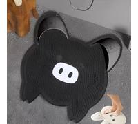 The silicone massage bath mat, the silicone foot wash mat and the device for washing the feet in the bathroom have the functions of cleaning and (black, 45cm)