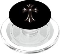 The Silver Beryl Cross Diamonds PopSockets PopGrip for MagSafe