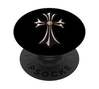 The Silver Cross Ever Gold Diamond PopSockets Adhesive PopGrip