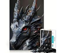 The Silver Dragon Jigsaw Puzzles 1000 Pieces for Adults Memory Boost Warm Time Image Assembly Fine Art Piece (50x75cm)