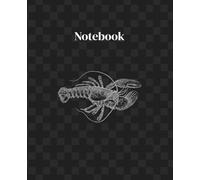 The Silver Lobster Sketch & Script Journal: Composition Notebook | Half Blank Half Lined Mixed Paper | Dark Minimalist Rhombus Cover | Professional Visual Note-Taking & Doodling