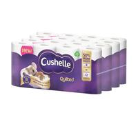 The Simplelifes Cushelle Quilted 3-Ply Double Size 50% Longer Soft Absorbent Rolls 32 Pack - 236 Sheets
