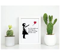 The Simplest Way To Be Happy Is To Let Go Of The Things That Make You Sad Inspirational Quote in Frame 60 SECOND MAKEOVER White One Size