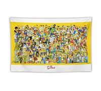 The Simpsons All Characters Collection Poster American Hot Anime Polyester Paintings Wall Tapestry Art Print Tapestries Room Hanging Picture Modern Home Decor 40"x60"