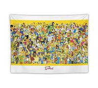 The Simpsons All Characters Collection Poster American Hot Anime Polyester Wall Art Prints Tapestry Gifts Photo Picture Painting Tapestries Room Decor Home Decorative 30"x40"
