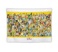 The Simpsons All Characters Collection Poster American Hot Anime Polyester Wall Art Tapestry Decorative Bedroom Modern Home Print Picture Artworks Tapestries 60"x80"