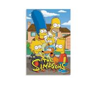 The Simpsons Anti Splash Art Posters Living Room And Bedroom Hanging Paintings Suitable for Multiple Scenarios No Need for Punching Easy to Install Suitable for Gifts And Personal UseUnframe-style24x3