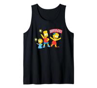 The Simpsons Bart Lisa Maggie Happy 4th of July America USA Tank Top