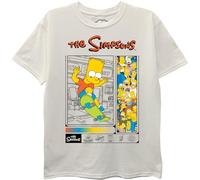 The Simpsons Boys Bart, Homer & Family Short Sleeve T-Shirt-Sizes 4-20, Ivory, 18-20