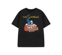 The Simpsons Boy's Short Sleeved T-Shirt (Boys Black) in Black | Size: 7-8 Years The Simpsons Black 7-8 Years
