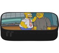 The Simpsons Canvas Coin Purse Holder Wallet Zip Pouch Money Purses Bag Large Pencil Case Fashion Pen Pouch Bag for Women Men Kids