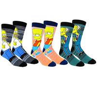 The Simpsons Casual Crew Socks, Homer/Bart/Burns, One size