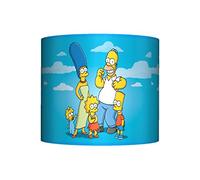THE SIMPSONS - CEILING LAMPSHADE - 10" DRUM - BOYS BEDROOM LAMP SHADE IN BLUE…