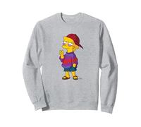 The Simpsons Cool Kid Lisa Sweatshirt, Adult Unisex, Heather Grey, Medium