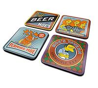 The Simpsons CSP0023 Moes Taven 4 Coaster Set, Multi-Colour, 10 x 10 cm
