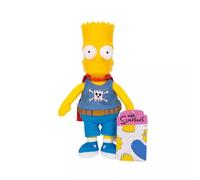 The Simpsons Daredevil Bart Collectible 20cm Plush by JAKKS Pacific, Officially Licensed, Soft Plush with Sculpted Head, Detailed Design, Features Fabric Cape, Collect the Entire Simpsons Family