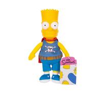 The Simpsons Daredevil Bart Collectible 20cm Plush by JAKKS Pacific, Officially Licensed, Soft Plush with Sculpted Head, Detailed Design, Features Fabric Cape, Collect the Entire Simpsons Family