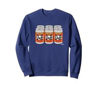 The Simpsons Duff Beer Six Pack Sweatshirt, Adult Unisex, Navy Blue, Medium