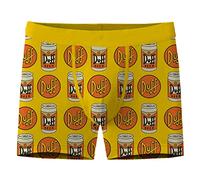 The Simpsons Duff Beer Toss Men's Brief, Gold, Large