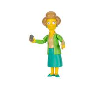 The Simpsons Edna Krabappel Collectible 12.7cm Action Figure by JAKKS Pacific, Includes Chalk and Ruler Accessory, Articulated Action Figure, Collector's Display Packaging