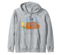 The Simpsons El Barto Bart Graffiti Of Family On Sofa Zip Hoodie