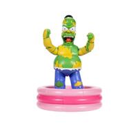 The Simpsons Furious Homer 12.7cm Premium Collector's Action Figure by JAKKS Pacific, Includes Accessories and Breakable Fence, Smashing Arm Action, Fully Articulated
