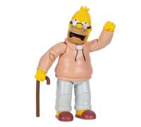 The Simpsons Grampa Simpson 5" / 12.7cm Collectible Action Figure by JAKKS Pacific, Includes Cane Accessory, Articulated Action Figure, Collector's Display Packaging