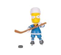 The Simpsons Hockey Bart Collectible 12.7cm Action Figure by JAKKS Pacific, Includes Hockey Stick and Puck Accessory, Articulated Action Figure, Collector's Display Packaging