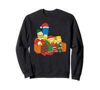 The Simpsons Holiday Family Christmas Elf Costumes Couch Gag Sweatshirt