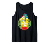The Simpsons Holiday Family Christmas Wreath Tank Top