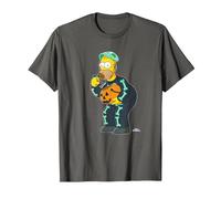 The Simpsons Homer Candy Feast Treehouse of Horror Halloween T-Shirt, Men, Asphalt Grey, X-Large