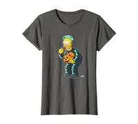 The Simpsons Homer Candy Feast Treehouse of Horror Halloween T-Shirt, Women, Asphalt Grey, Small