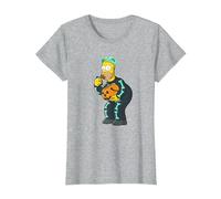 The Simpsons Homer Candy Feast Treehouse of Horror Halloween T-Shirt, Women, Heather Grey, Medium
