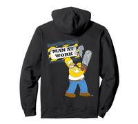 The Simpsons Homer Graphic Man Work Handyman Humour Caution Pullover Hoodie