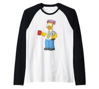 The Simpsons Homer Simpson #1 Dad Beer Hat Father's Day Raglan Baseball Tee