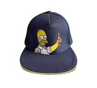 The Simpsons Homer Simpson Navy Snapback Cap, Blue, One Size, Blue, One Size