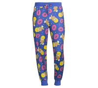 The Simpsons Homer Sprinkles Men's Lounge Jogger Pants, Blue, Blue, 2X