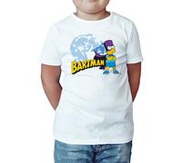 The Simpsons Kid's Bartman Watcher T-Shirt White 12-13