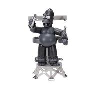 The Simpsons King Homer Premium Collectible 5" / 12.7cm Action Figure by JAKKS Pacific, Interactive Restraint Chair, Includes Mini Marge, Highly Articulated, Collector's Display Packaging