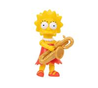 The Simpsons Lisa Simpson 12.7cm Collectible Action Figure by JAKKS Pacific, Includes Iconic Saxophone Accessory, Fully Articulated, Collector's Display Packaging