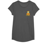 The Simpsons Maggie Halloween Jack-o'-Lantern Pumpkin T-Shirt, Girls, Asphalt Grey, X-Small