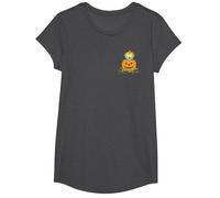 The Simpsons Maggie Halloween Jack-o'-Lantern Pumpkin T-Shirt, Girls, Dark Heather Grey, Medium