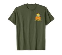 The Simpsons Maggie Halloween Jack-o'-Lantern Pumpkin T-Shirt, Men, Olive Green, X-Large