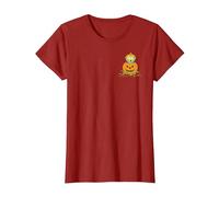 The Simpsons Maggie Halloween Jack-o'-Lantern Pumpkin T-Shirt, Women, Cranberry Red, 3X-Large