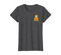 The Simpsons Maggie Halloween Jack-o'-Lantern Pumpkin T-Shirt, Women, Dark Heather Grey, Medium