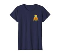 The Simpsons Maggie Halloween Jack-o'-Lantern Pumpkin T-Shirt, Women, Navy Blue, Large