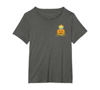 The Simpsons Maggie Halloween Jack-o'-Lantern Pumpkin T-Shirt, Women's Plus, Asphalt Grey, 4X
